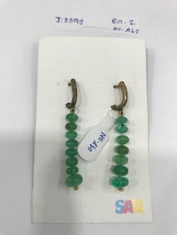  925 Sterling Silver Diamond Earring   - J-2392