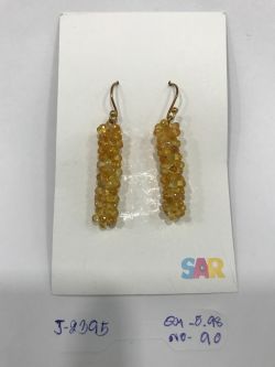  925 Sterling Silver Diamond Earring in Victorian Jewelry - J-2395