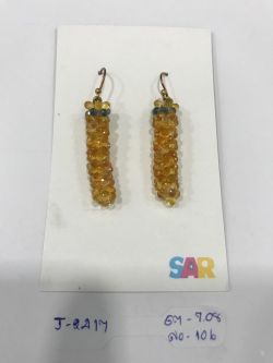 Victorian Jewelry, Silver Diamond Earring With Rose Cut Diamond, And Sapphire Stone Studded In 925 Sterling Silver, Gold Plating. J-2417