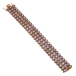 925 Sterling Silver Diamond Bracelet - J-427 