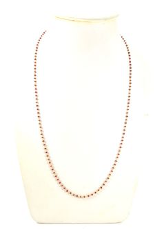  14k  Solid Gold Necklace With Ruby Stone In 2.50 MM Size  , SGGRC-117