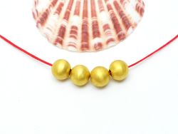 18K Solid Yellow Gold Ball Shape 8mm Bead, SGTAN-0010, Sold By 1 Pcs.