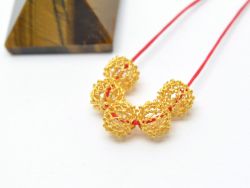 18K Solid Yellow Gold Roundel Shape Plain Finished, 8X9mm Bead, SGTAN-0023, Sold By 1 Pcs.