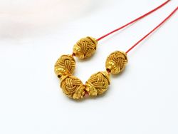 18K Solid Yellow Gold  Oval Shape Spring Plain Finished, 12,0X8,50mm Bead, SGTAN-0078, Sold By 1 Pcs.