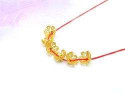18K Solid Yellow Gold Flower Cap Shape Plain Finishing 10X5mm Bead, SGTAN-0218, Sold By 1 Pcs.