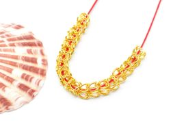 18K Solid Yellow Gold Flower Cap Shape Plain Finishing 5X5mm Bead, SGTAN-0231, Sold By 1 Pcs.