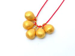 18K Solid Yellow Gold Pendant With Drop Shape in 11X8 mm Size , SGTAN-0527, Sold By 1 Pcs.