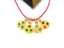  18K Solid Gold Pendant in Fancy Shape With 12X9mm Size   - SGTAN-0764, Sold By 1 Pcs.