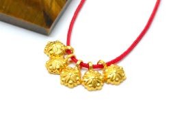  Handmade 18k Solid Gold Charm Pendant in 6X8X2mm Size, SGTAN-0853 Sold by 2 Pcs 