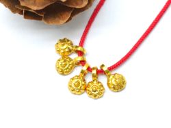  Handmade 18k Solid Gold Charm Pendant With 3X6X1mm Size  - SGTAN-0863 Sold by 4 Pcs