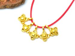  Handmade 18k Solid Gold Charm Pendant - 9X6X2mm Size   - SGTAN-0871 Sold by 2 Pcs