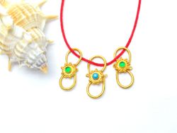  Handmade 18K Solid Gold Charm Pendant - 16.5X9X4mm Size - SGTAN-0889, Sold By 1 Pcs.