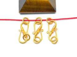 Beautiful 18k Solid Yellow Gold S-Clasp. 18X9mm Handmade And Very Lightweight 18k Gold S-Clasp in Shiny Finish. Sold By 1 pcs