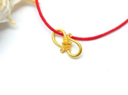 Amazingly Handmade 18k Solid Yellow Gold S- Clasp Lock in Shiny Finish. Beautiful 12X6.5X3 mm S-Clasp in 18k Solid Gold, Sold By 1pcs