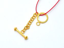 Handcrafted 18k Solid Yellow Gold Fancy S-Clasp Lock. 19X12 mm Beautiful S- Clasp in 18k Solid Gold. Sold By 1 pcs
