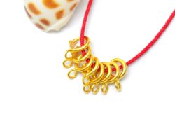 Handcrafted 18k Solid Yellow Gold Lobster Lock in Matt Finish. 7.5X5mm Beautiful Lobster Lock in 18k Solid Gold, (Sold By 5 Piece)