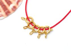 Stunning 18k Yellow Gold Lobster Lock in Matt Finish. 9X6mm Beautiful Handmade Lobster Lock 18k Solid Yellow Gold.(Sold By 2 Piece)