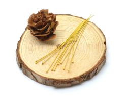 18K Handmade Solid Yellow Gold Head Pin. 5.2 Cm. Long Amazingly Crafted Head Pin in 18k Solid Gold, (Sold By 2 Piece)