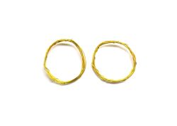 Amazing 18K Yellow Gold Handmade Wire in Plain Shiny Finish. 0.2 mm Beautiful Wire in Solid 18k Yellow Gold. Sold by 1 pcs