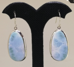 Handmade Larimar Earrings Jewelry - Summer Wedding Jewelry  